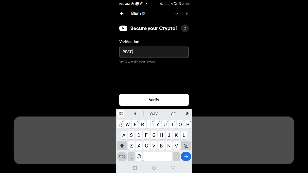 Secure Your Crypto blum code 