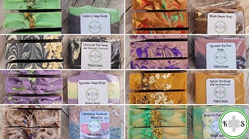 Bar Soap Making Compilation - May Release Bar Soaps from Kilted Suds