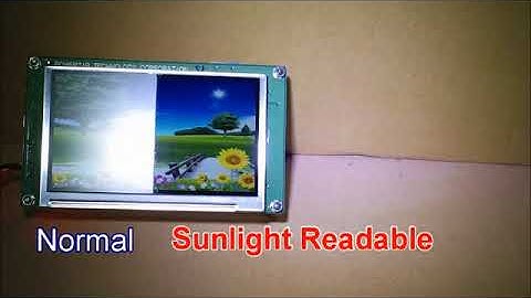 TFT LCD Sunlight Readable Demo
