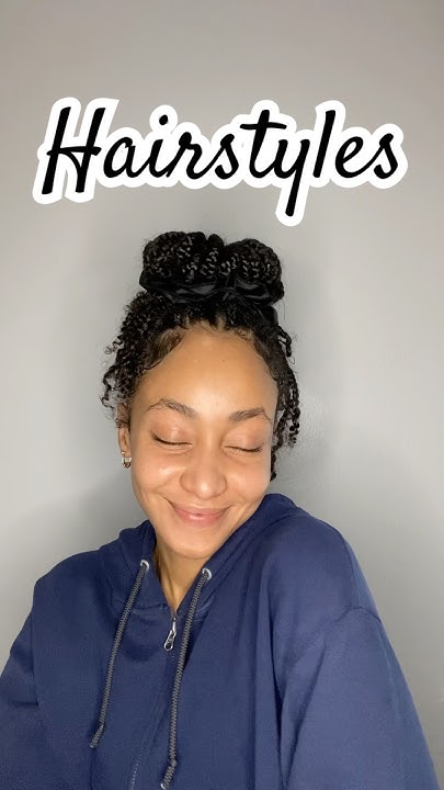  Different ways to style frizzy braids #hairstyle #natural #hair - YouTube
