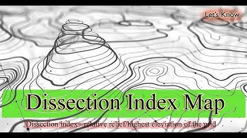 Dissection index of topographical map