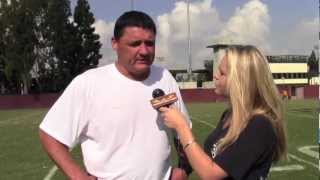 USC defensive line coach Ed Orgeron talks Washington