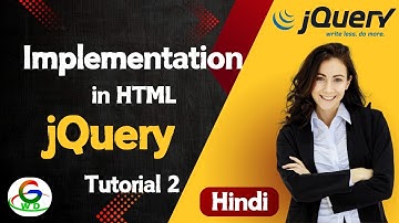 jQuery Implementation in HTML | Guri Web Developer | jQuery Tutorials in Hindi  | CDN Vs Offline