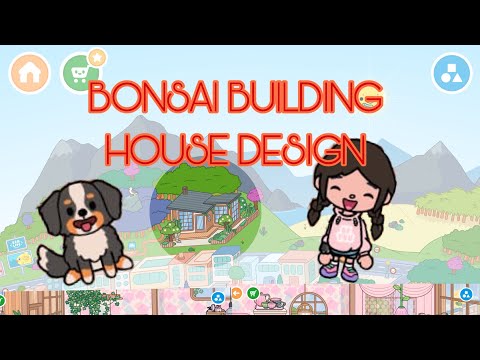 TOCA BOCA HOUSE DESIGN [ BONSAI BUILDING ]🛏️🏡🎀🏘️🧺🪑#tocaboca #tocalifeworld