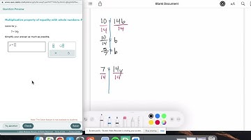 Multiplicative Property of Equality with Whole Numbers: Fractional Answers