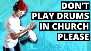 Don't play the drums in church please (360° Music Video - Live looping)