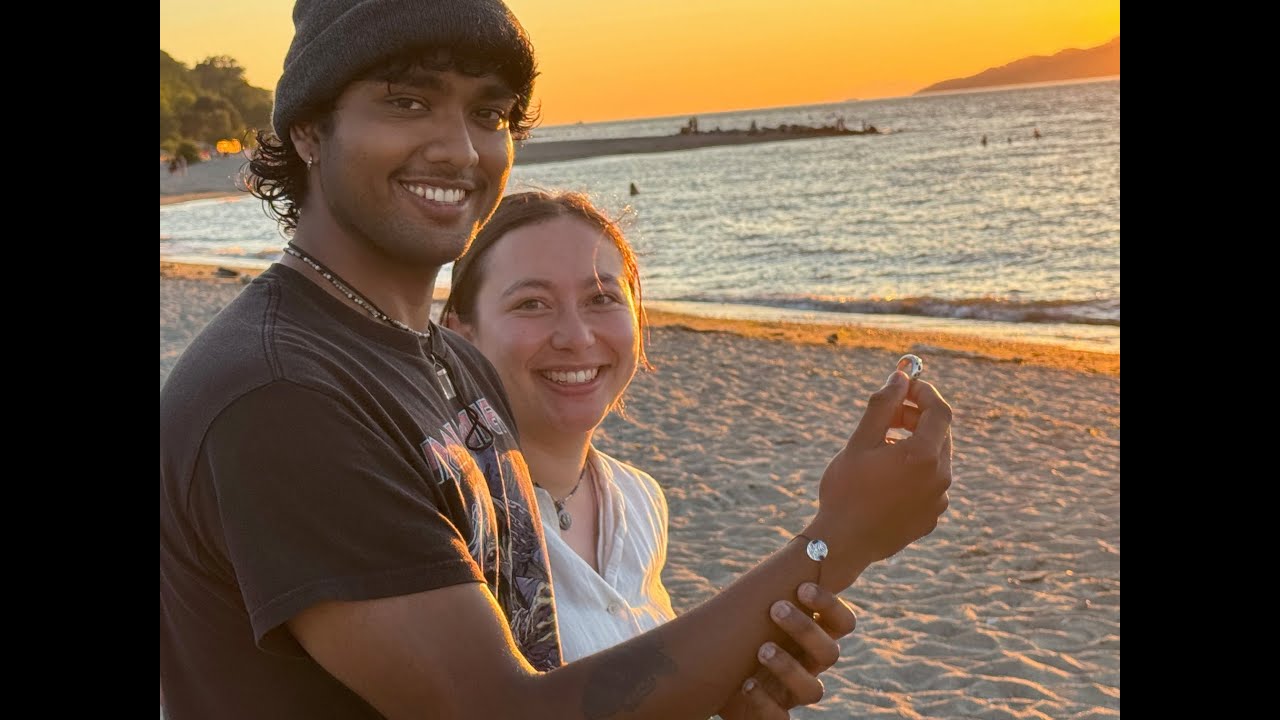 Found custom silver ring from New York on the beach in Vancouver