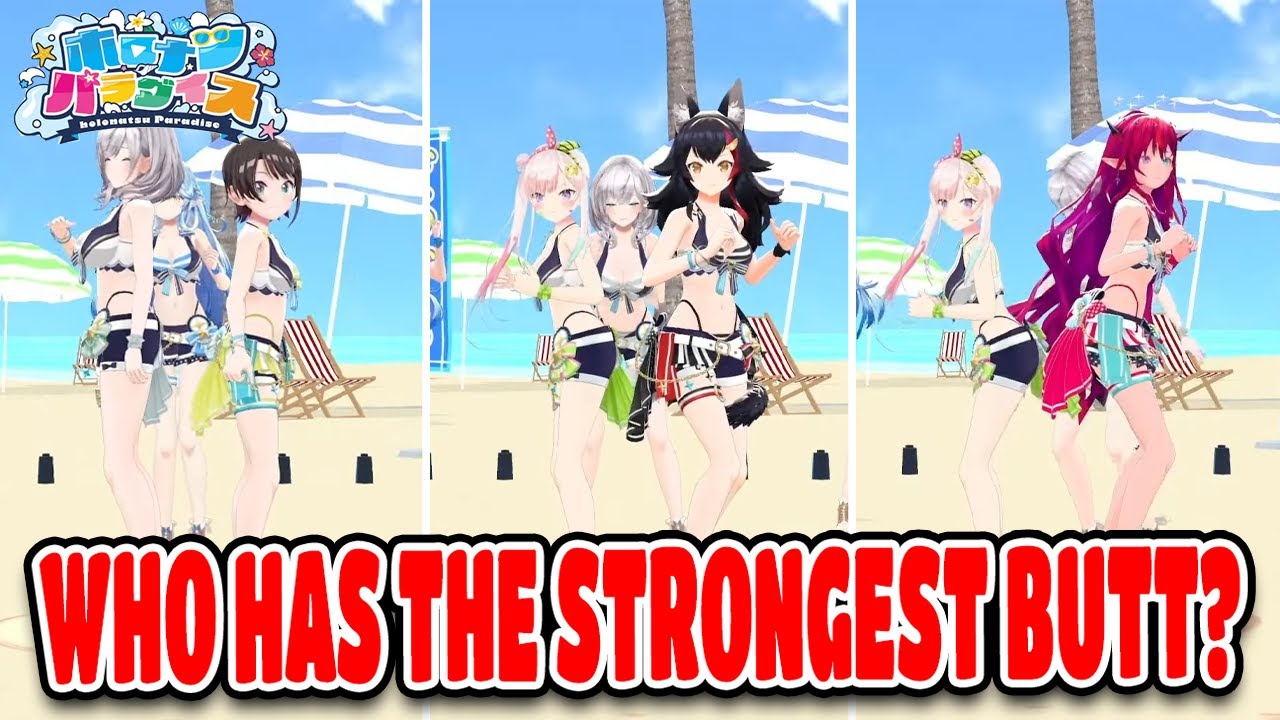 Hololive Most Epic Butt Sumo Battle 3D LIVE Full Highlights holonatsuParadise【ENG SUB】