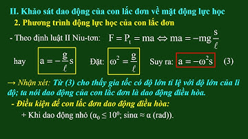 BÀI 3. CON LẮC ĐƠN