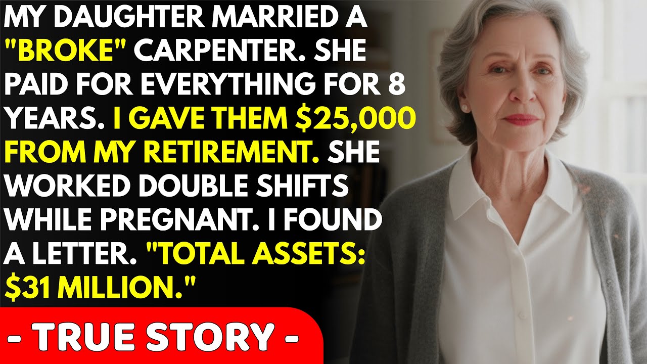 My daughter supported her 