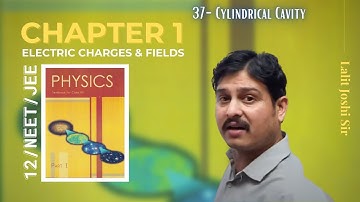 Electric Charges and Fields 37 | I. E. Irodov problem 3.29 | Cylindrical cavity | Lalit Joshi | IIT