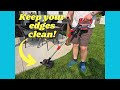 A handy battery-powered string trimmer for easy edging! #ad