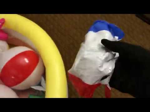 Inflatable popping adventure! [PART 1] beach ball popping - YouTube