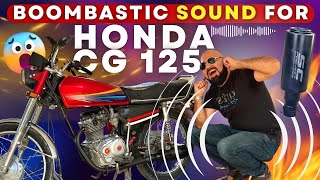 HONDA CG 125  BOOMBASTIC SOUND WITH SC PROJECT FAT EXHAUST | ORDER NOW BEFORE STOCK ENDS |