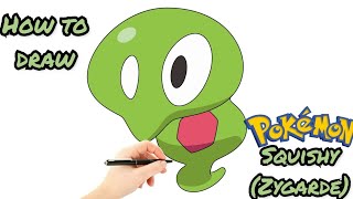How to draw Squishy (Zygarde) | How to draw pokemon | ThePokémonArtist | V Art Studio screenshot 3