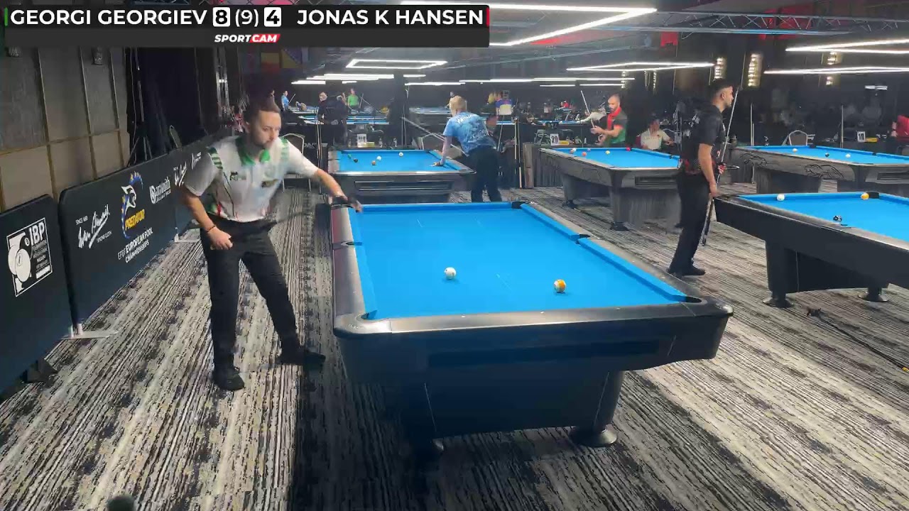 EC 9 ball Round 1 - Georgi Georgiev vs Jonas Kvalsund Hansen