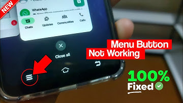 Menu/Recent Button Not Working | Mobile Menu Button Kam Nahi Kar Raha