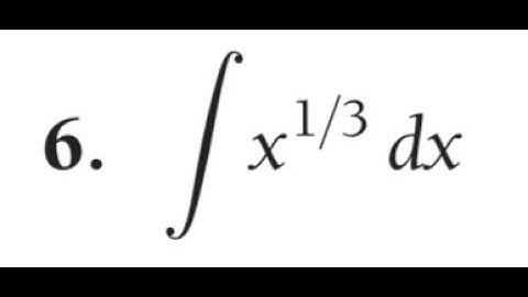 Find the indefinite integral of x^1/3 dx