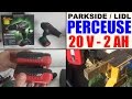 Perceuse visseuse parkside lidl 20v pabs 20li cordless drill