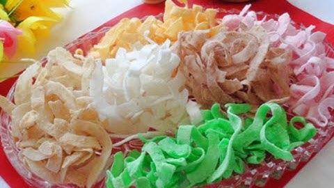 Hướng dẫn làm món mứt dừa nhiều màu