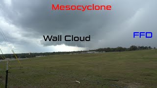 Wall Cloud, Lightning, and Small Hail from Florida Supercell 4K