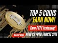 Earn PEPE Instantly | New Crypto Faucet Website | High Paying Crypto Faucet | Earn PEPE, BTC, SOL