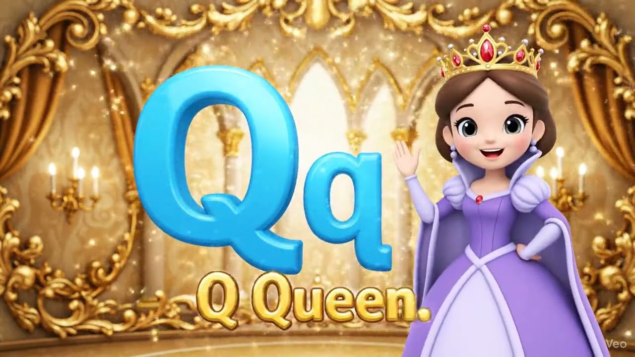 Letter Q– Q is for Queen | Learn English Alphabet for Kids