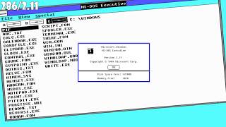 Windows 286/2.11 - Windows 2.0 builds (Windows 2.11) | Thewindowsfanpage