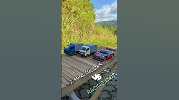 RC Power Jump Battle - 2 Mini  Trucks vs Racing Car!🚀