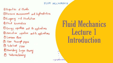 Fluid Mechanics | L1 | Introduction | Syllabus | GATE, ESE