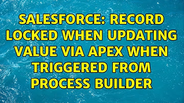 Salesforce: Record locked when updating value via Apex when triggered from Process Builder
