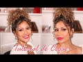 Tutorial de Coque Bagunçado para Cabelo Cacheado!