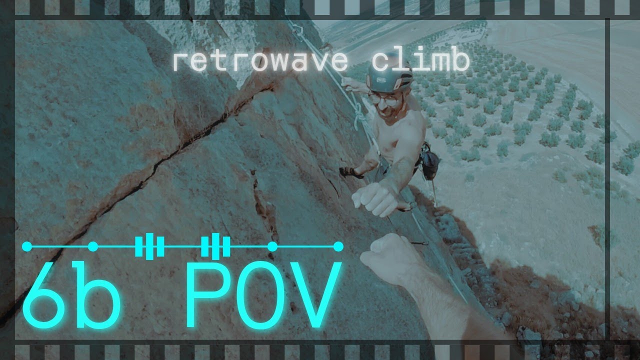 POV Escalada 6b · On sight▶️ | Retrowave Climb