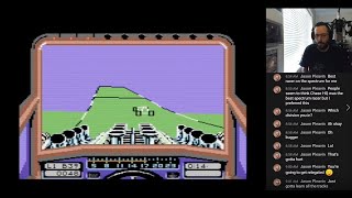 Stunt Car Racer, Geoff Crammond C64 Liveplay Stunt Track Racer (US)
