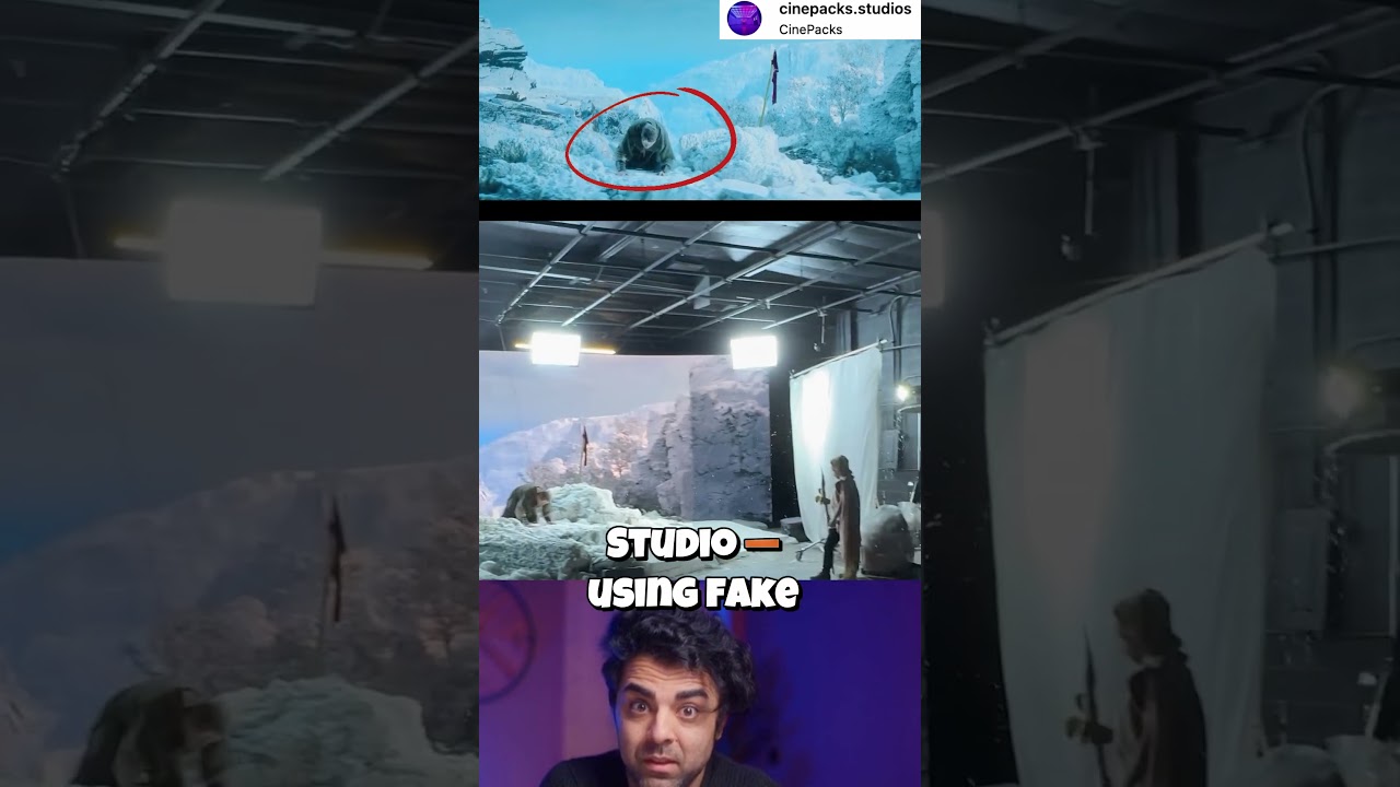 Как они сымитировали заснеженную гору в студии! 