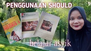 Penggunaan 'should' dalam percakapan sehari hari