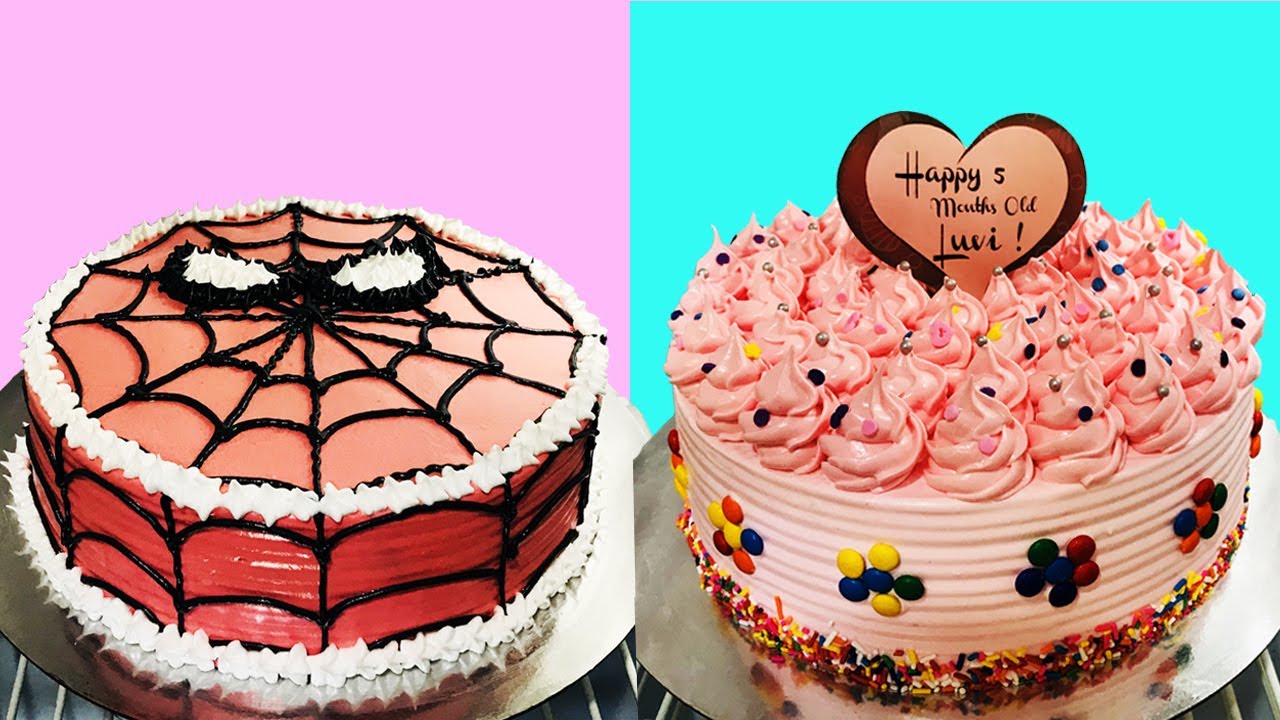 WITHOUT FONDANT! SIMPLE AND EASY CAKE DESIGN IDEAS FOR BIRTHDAY CAKE