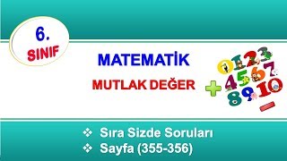 6.Sınıf Matematik Mutlak Değer Sıra Sizde Soruları
