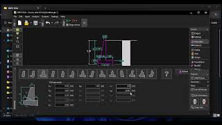 How to use Geo5 app to solve a Retaining Wall screenshot 1