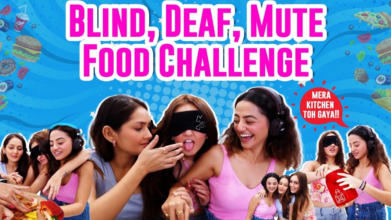 Cooking with a twist ft.  @Sharma Sisters  | Blind Deaf Mute | challenge I Helly Shah