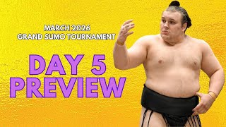 Day 5 Preview Of The March Grand Sumo Tournament