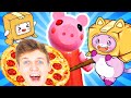 FOXY & BOXY Go On A PIGGY PIZZA ADVENTURE! *WE COULDN'T STOP LAUGHING* (LankyBox Adventure)