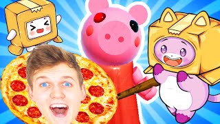 FOXY & BOXY Go On A PIGGY PIZZA ADVENTURE! *WE COULDN'T STOP LAUGHING* (LankyBox Adventure)