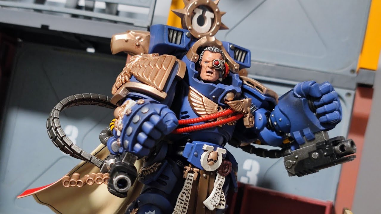 JOYTOY Warhammer 40k Space Marine 2 1: 18 Ultramarines Marneus Calgar Chapter Ma