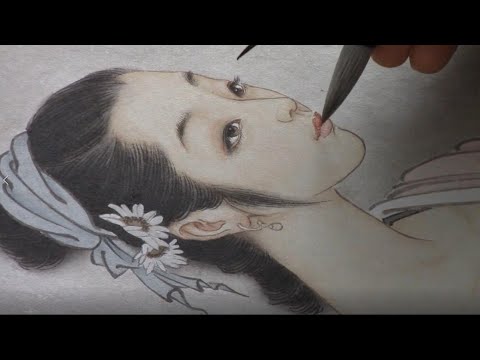 【周雪宁】《Chinese realistic painting工笔人物经典第二部》3/3 - YouTube