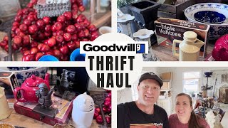 Goodwill Mega Thrift Store Home Decor Haul - High End Decor for Reselling \& Thrift Flipping