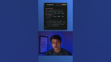 Unused Local cause compile time error in  #golang #programming #shorts