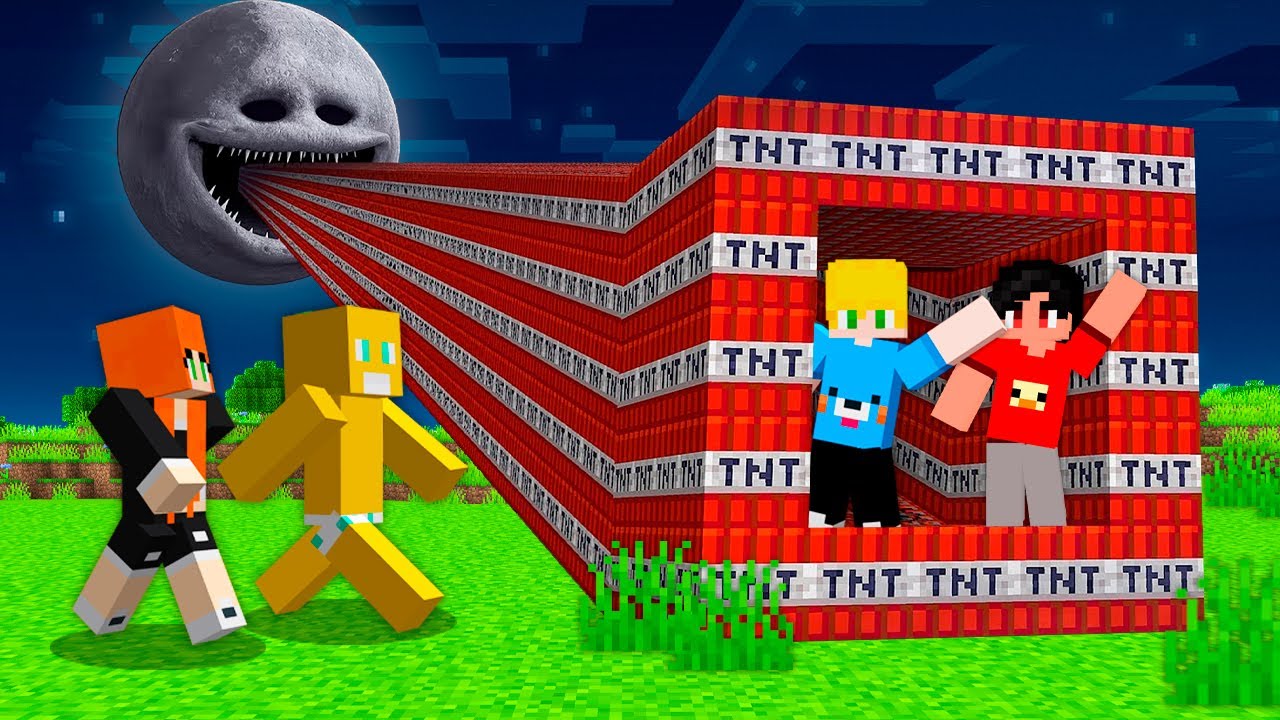 Encontrei um túnel secreto para a Lua no Minecraft - YouTube