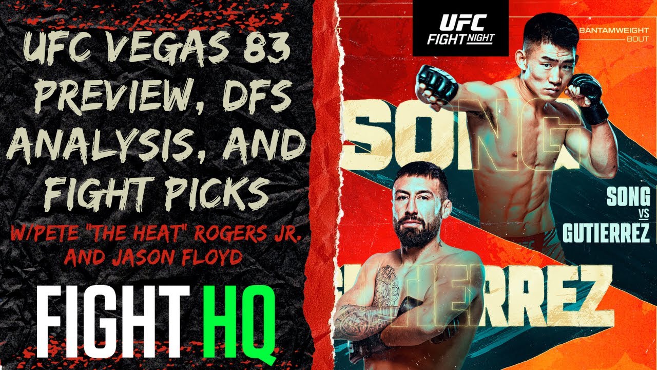 UFC Vegas 83 Preview, DFS Analysis, and Fight Picks YouTube