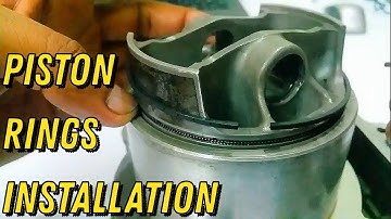 Installing Piston Rings Without Piston Ring Compressor Tool..!!